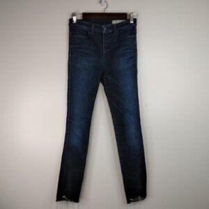 Diesel Skinzee High Super Slim Skinny Jeans Stretch Size 28 Raw Hem
